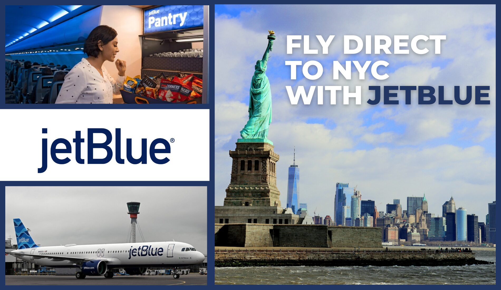 Fly Direct to USA with JetBlue