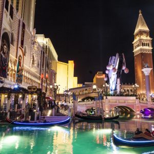 Gondolas at The Venetian Resort | Romantic Getaway in Vegas