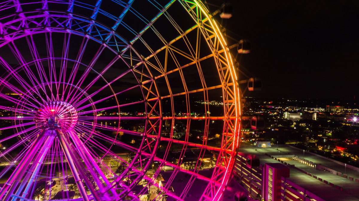 Orlando eye at night