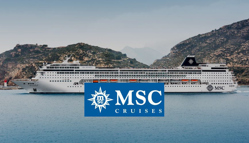 Frontal view of MSC royal cruise ship