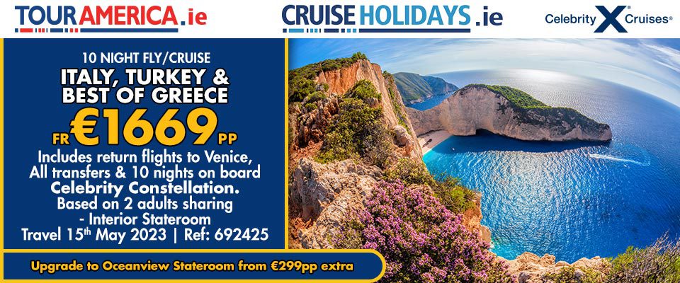 Cruise Holiday Italy, Turkey and Greece 1669 EUR pp