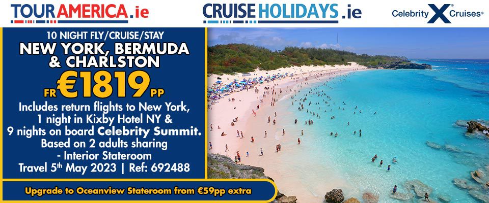 Cruise Holiday New York, Bermuda, Charlston 1819 EUR pp