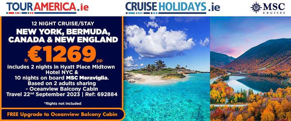 Cruise Holiday, MSC, New York, Bermuda, Canada, New England, 1269 EUR PP