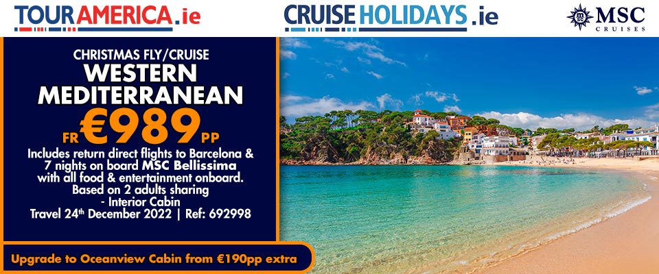 Cruise Holiday, MSC, Western Mediterranean, 989 EUR PP